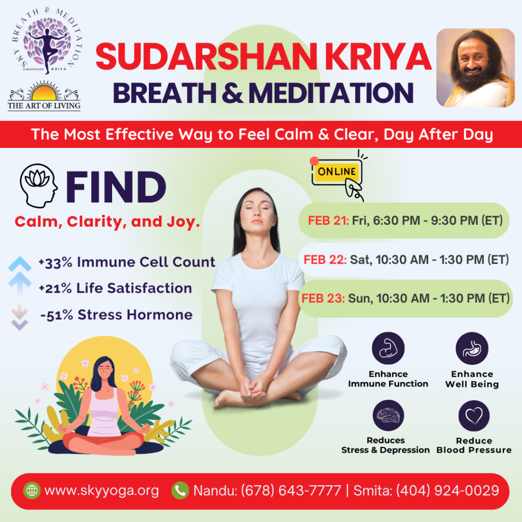 SUDARSHAN KRIYA BREATH & MEDITATION